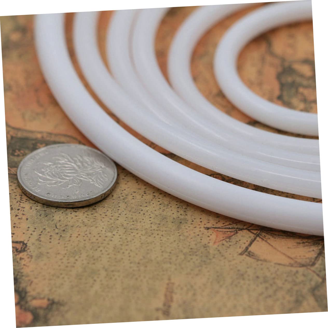 Cabilock Giant Dreamcatcher 10pcs 8.5cm Plastic Ring Wrapping Circles Essential DIY Dreamcatcher Material and Accessories