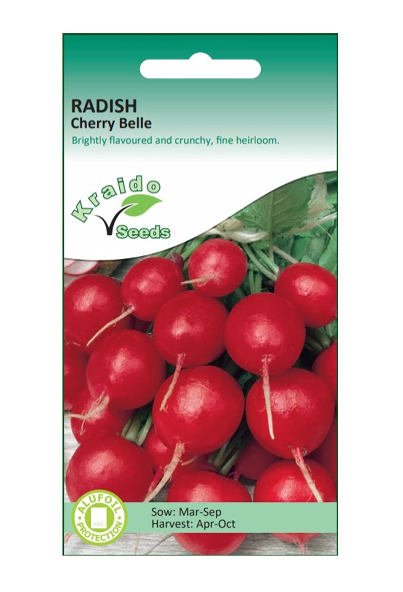 Red Radish Seeds Cherry Belle Heirloom Raphanus Sativus 500 Seeds Grow Your Own Vegetable Perfect for Outdoor Growing or in Pots and Containers