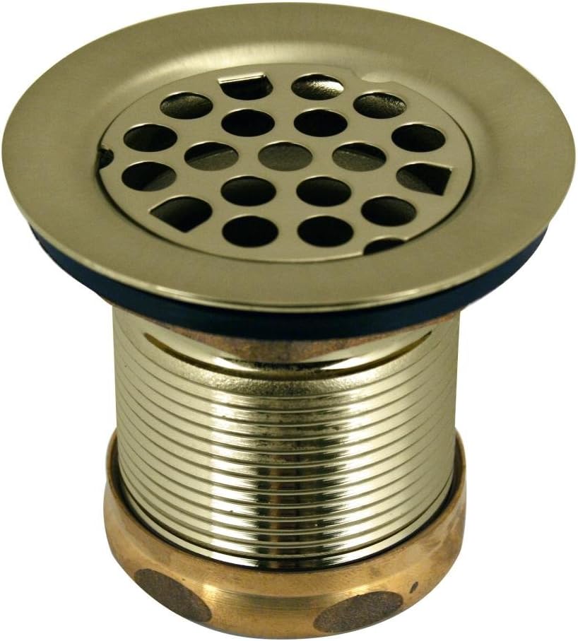 Grid Basket Style Bar Strainer in Polished Brass