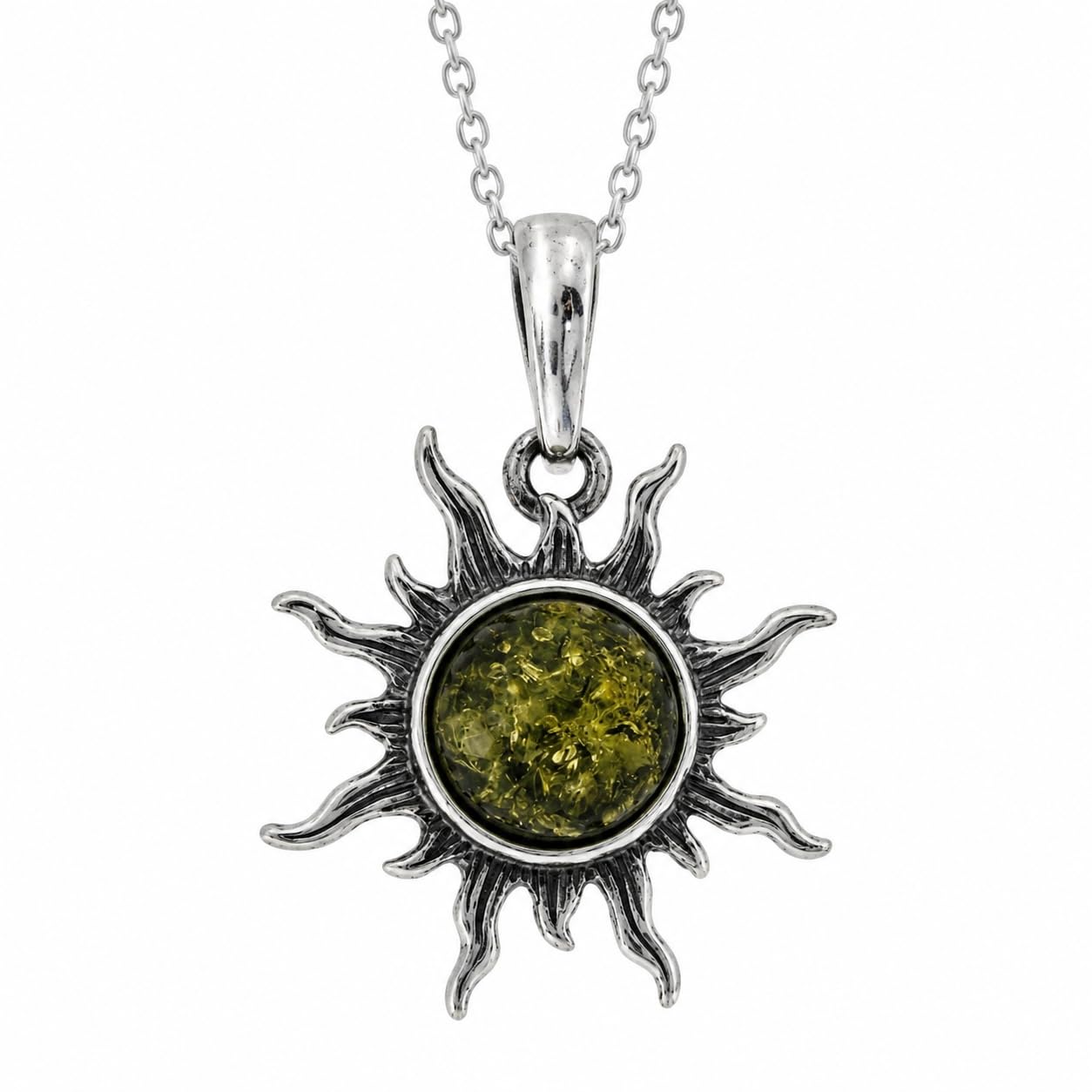 Ciondolo a forma di farfalla in vera ambra baltica e argento sterling, senza catena, GL362