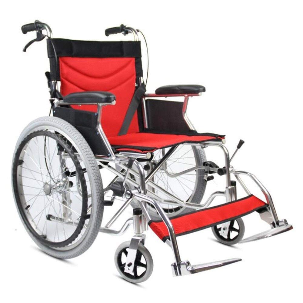 Fauteuil roulant manuel pliable pour sorties en ville et voyages