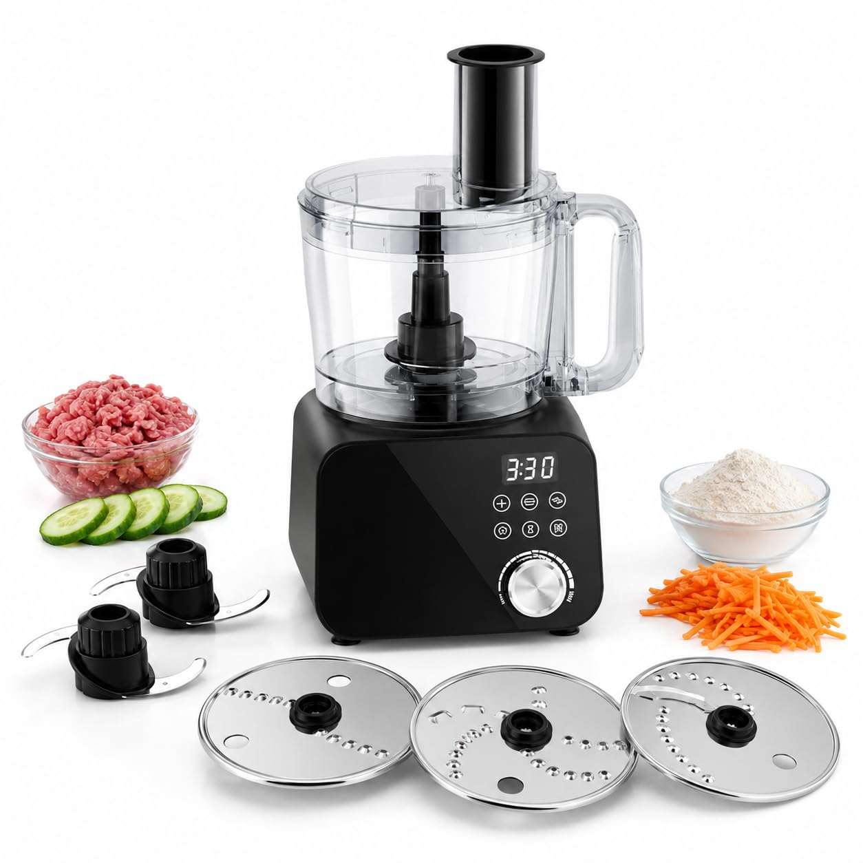 Procesador de Alimentos, Motor 600W, 6 Funciones