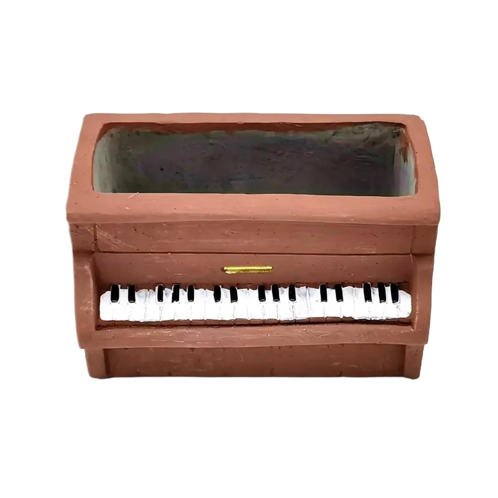 Uway modern Cement Piano Flowerpot Piano-shaped Succulent Outdoor Mini Plant Pot for garden