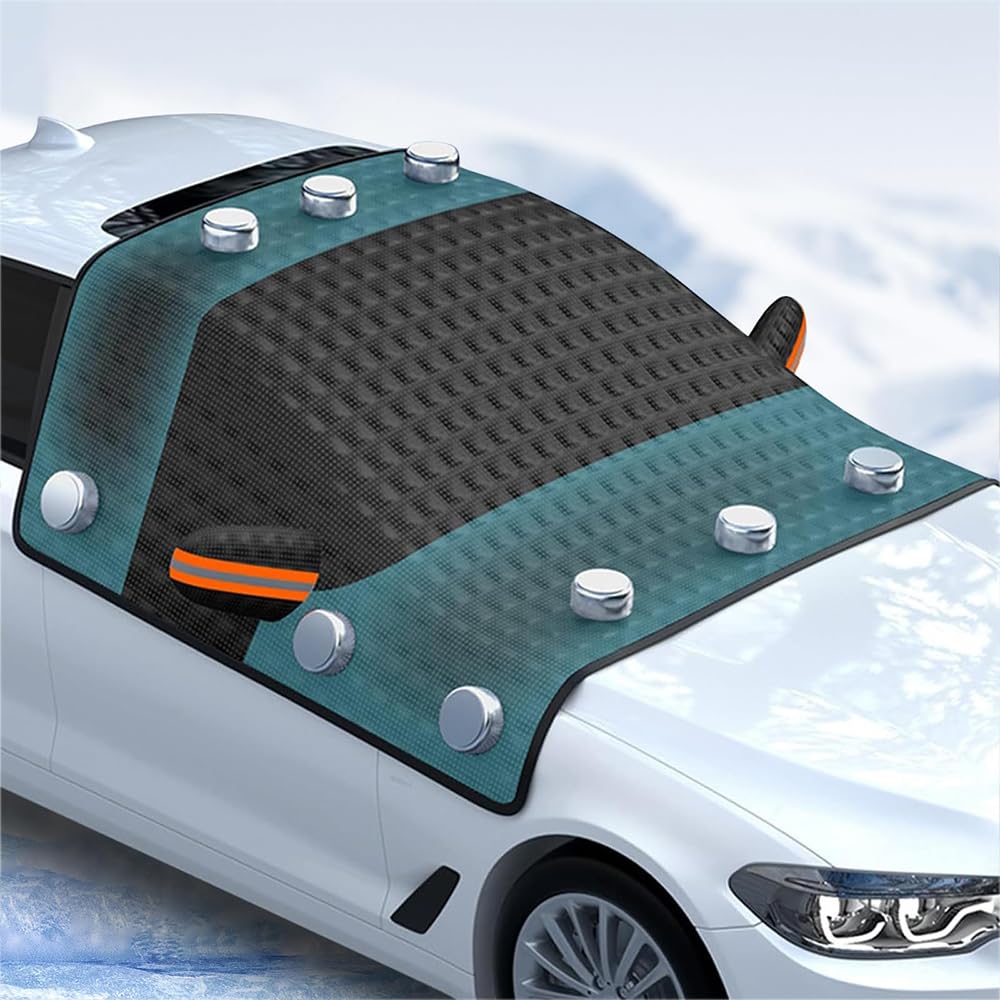Magnetic Windscreen Cover for BMW 2 Series Active Tourer (F45 U06 2014-2025 2026), Heavy Duty Frost and Snow Protector with Full Coverage Mirror Pockets, All Season Shield Against Ice, Frost and Sun