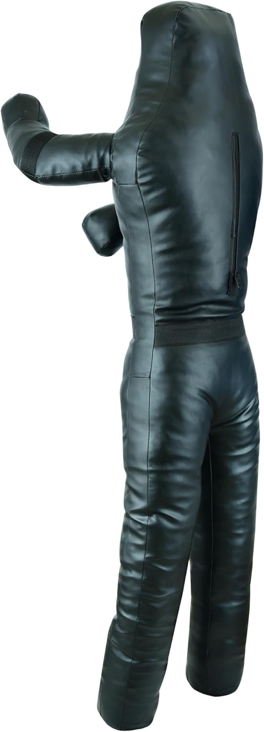 BJJ Wrestling Grappling Throwing Dummy Bag, Unfilled, PU Leather