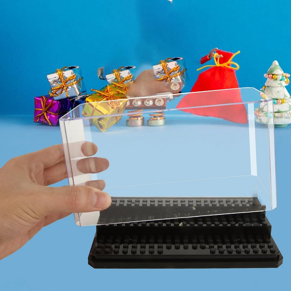 Minifiguren-Präsentationsbox, Stapelbare, Staubdichte Baustein-Präsentationsbox für Actionfiguren-Spielzeug