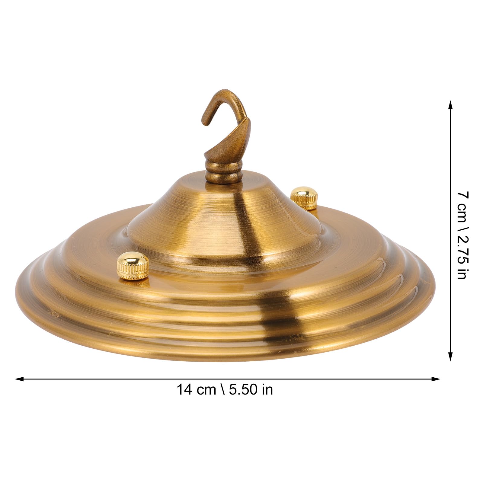 Kronleuchter Baldachin Gold aus Eisen mit 90mm Lochabstand