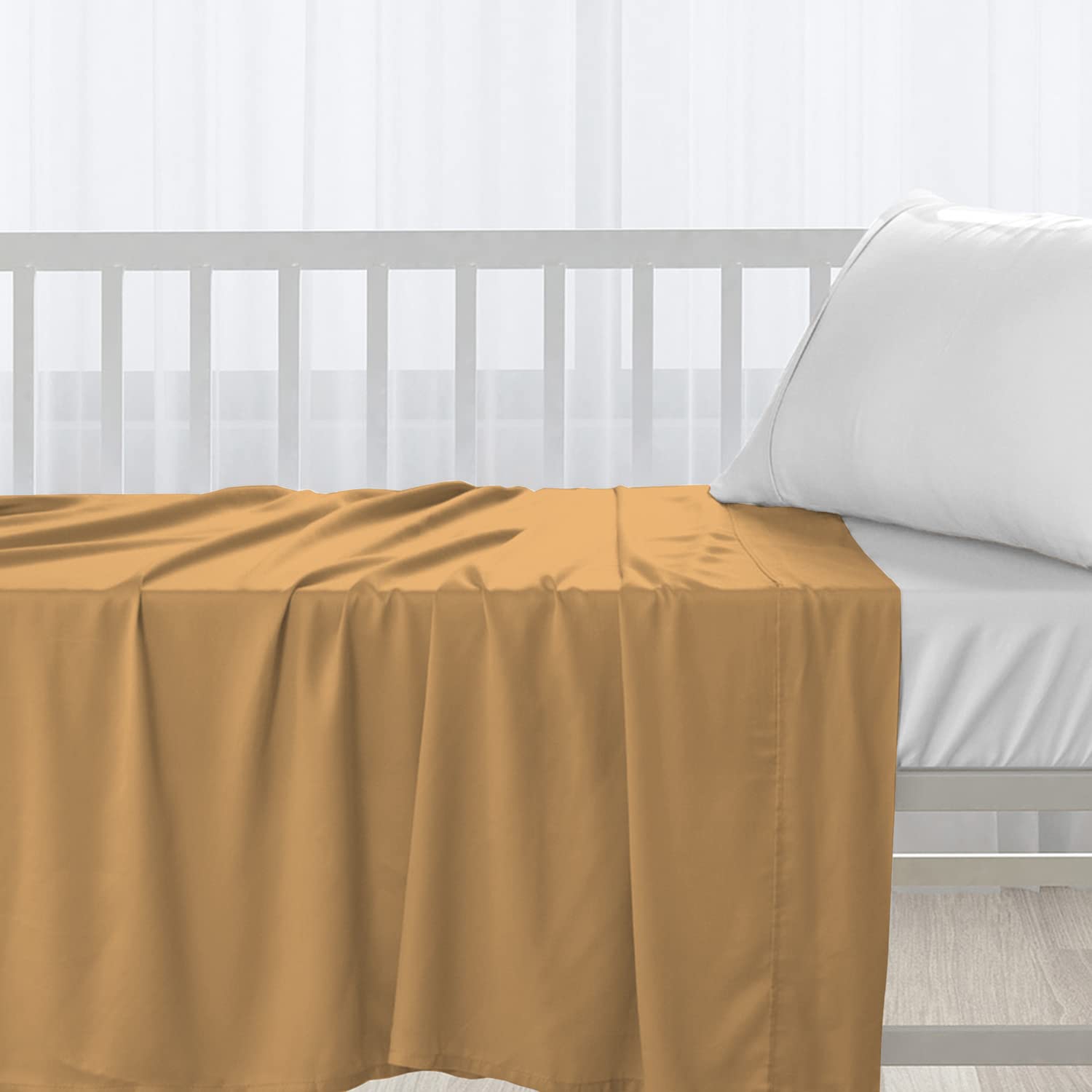 Pizuna Toddler Crib Pillow Cases 33x46cm Baby Blue, 2pc 400 Thread Count 100% Long Staple Cotton Luxurious Sateen Weave Baby Small Pillow Cases For Crib Bed By — view 106