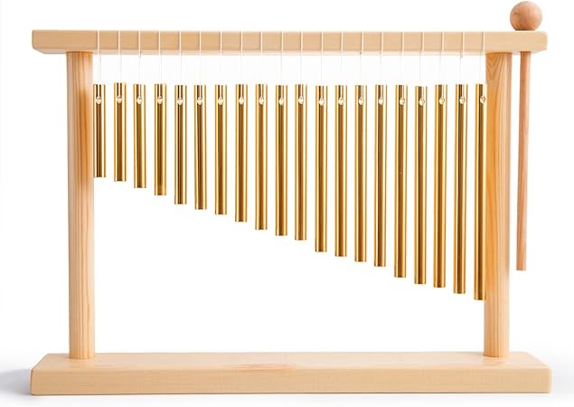 ENNBOM 20 Note Chime Wind Chime 20 Bars Instrument Percussion with Mallet (Gold)