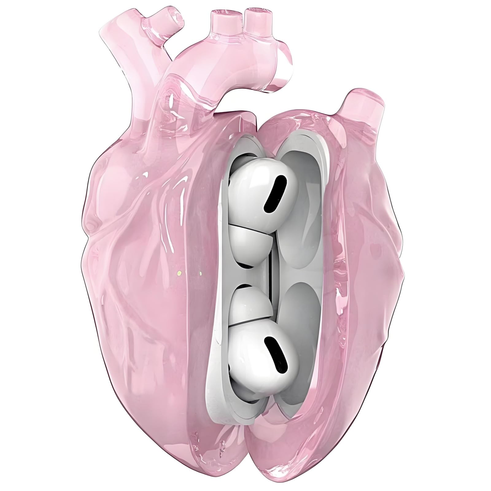 心臓のケース Amazon.co.jp: For AirPods 4用ケース 心臓型 パンク風 液体