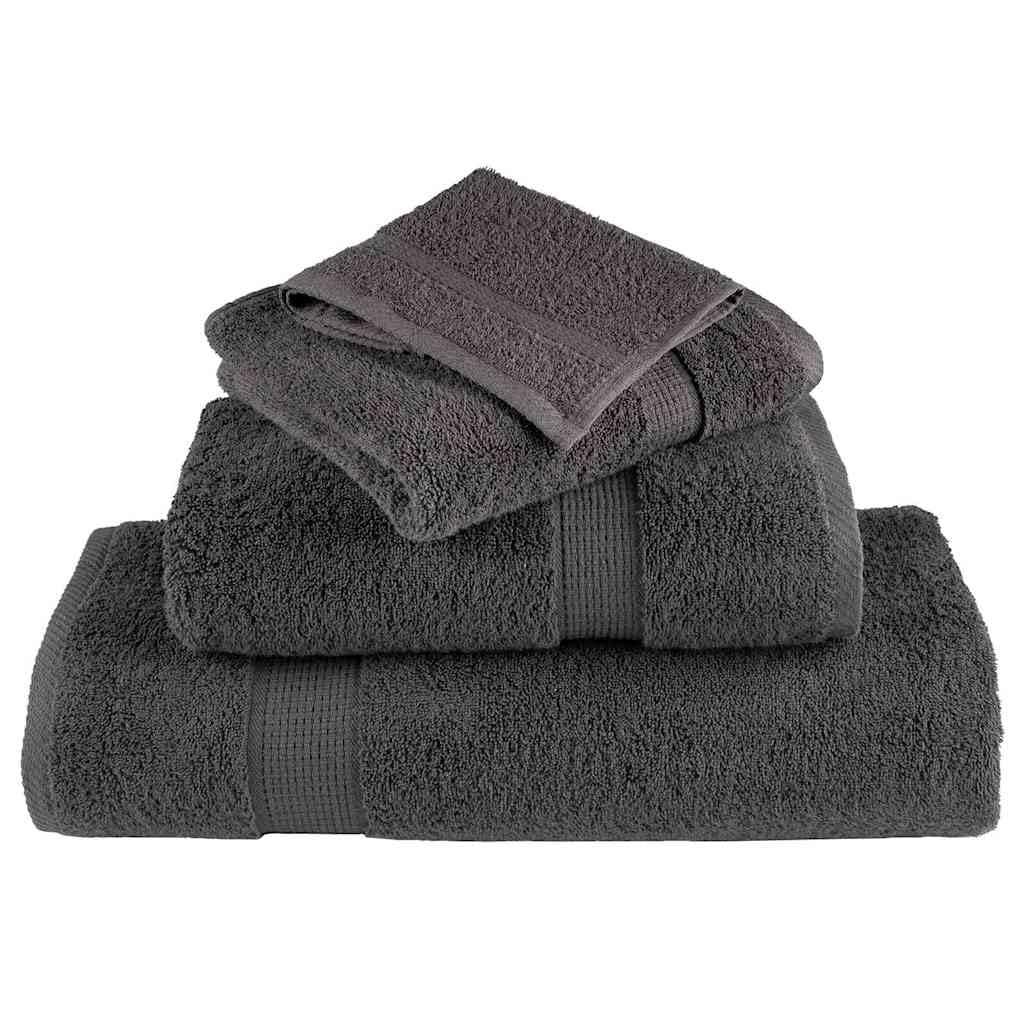 SOLUND - Juego de 10 toallas para invitados (algodón, 550 g/m², suaves, hipoalergénicas, con lazo para colgar, absorbentes y de secado rápido, ideal para baño y deporte)