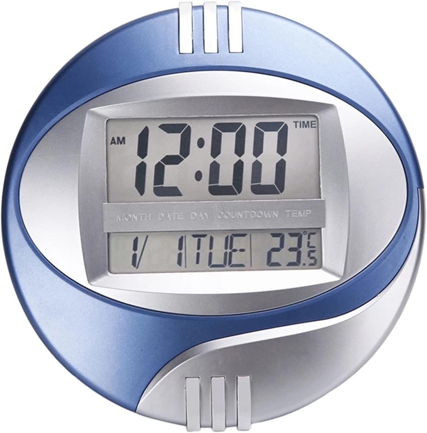 Temperature Display Digital Wall Electronic Clock LCD Moderne Calendar LED Bracket Watch Mute of Home Office Decoration