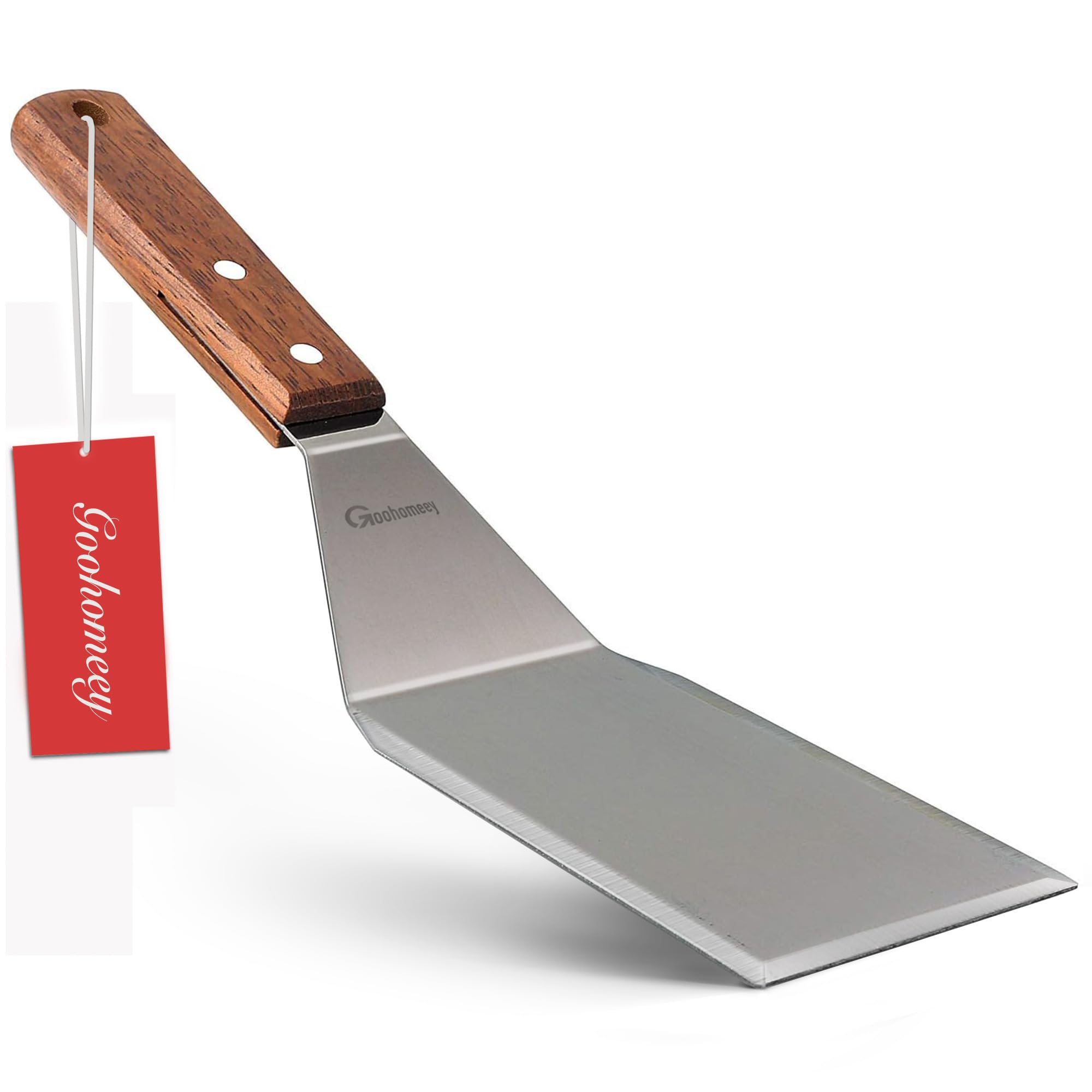 Stainless Steel Spatula, Professional Griddle Spatula for Flat Top Grill, Heavy Duty Turner, Pancake Flipper, Fish, Eggs, Burgers, Omelet, Easy to Clean (Spatula)