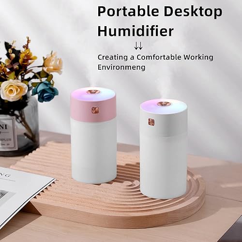 Miniatura 5 de Aerfoyun Mini Humidifier,USB Colorful cool mist humidifier air humidifier humidifiers for bedroom2 Mist Modes, Auto Shut-OffSuper Quiet Portable