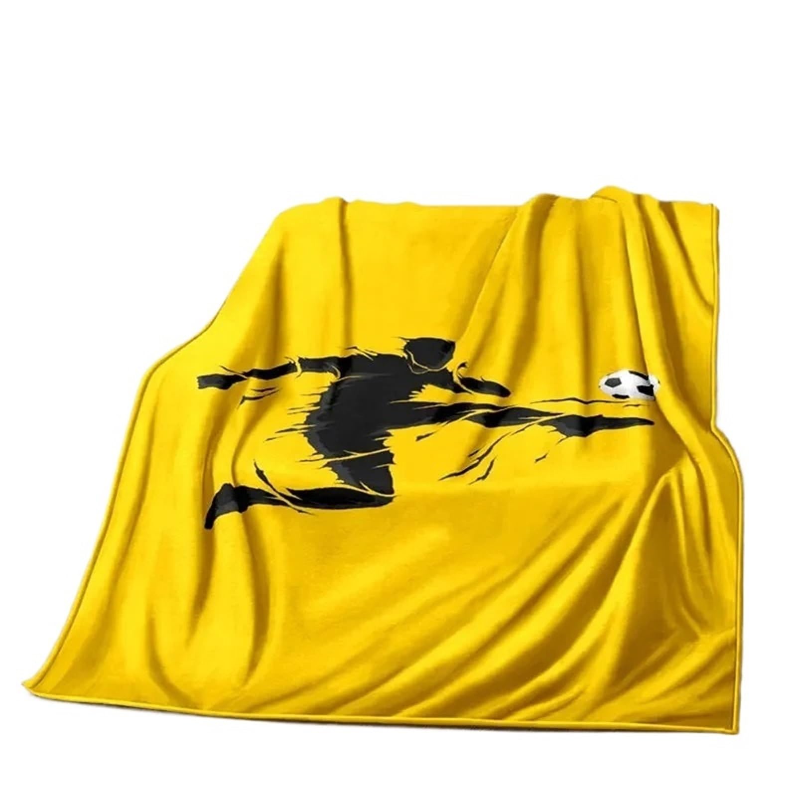 WSQHAO Football Soft Plush Blanket Throw For Living Room Bedroom Bed Sofa Picnic for Bed Couch(Color4)