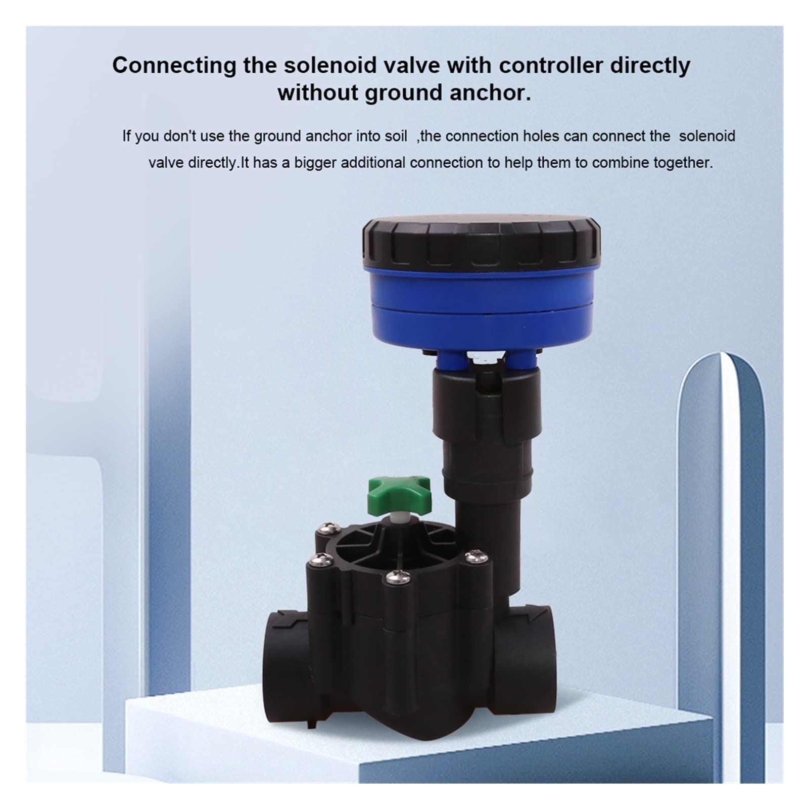 Temporizador de riego por aspersión inteligente 1 estación Jardín Riego automático Controlador de entrada de 3 V CC Temporizador de agua Sistema de riego utilizado con válvula solenoide de 9-12 V CC