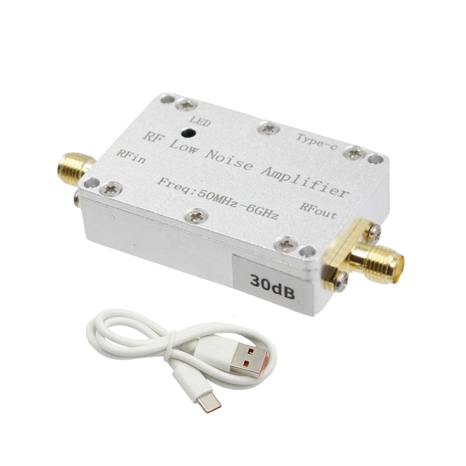 CLUB BOLLYWOOD®50M-6GHz RF Amplifier for FM Radio Aluminum Alloy Low Noise Amplifier Module 30dB|Business & Industrial | Electrical & Test Equipment |1 RF Amplifier-image-4