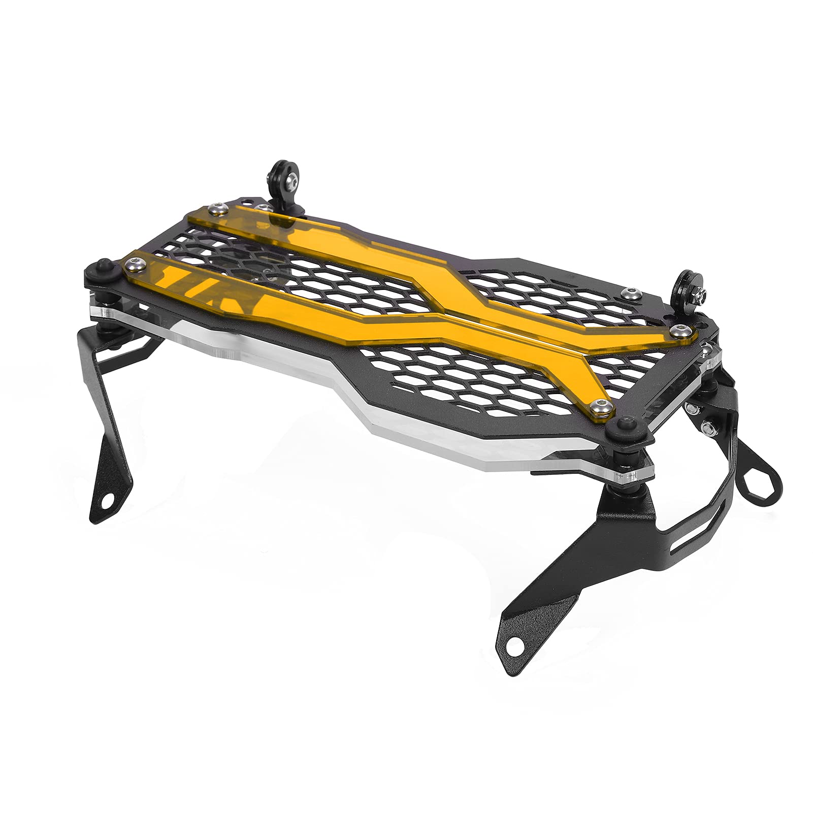 Protector de Luz Delantera, Protector de Rejilla de Faro, Reemplazo Duradero para R1250GS ADV 2021 para Motocicleta(naranja)