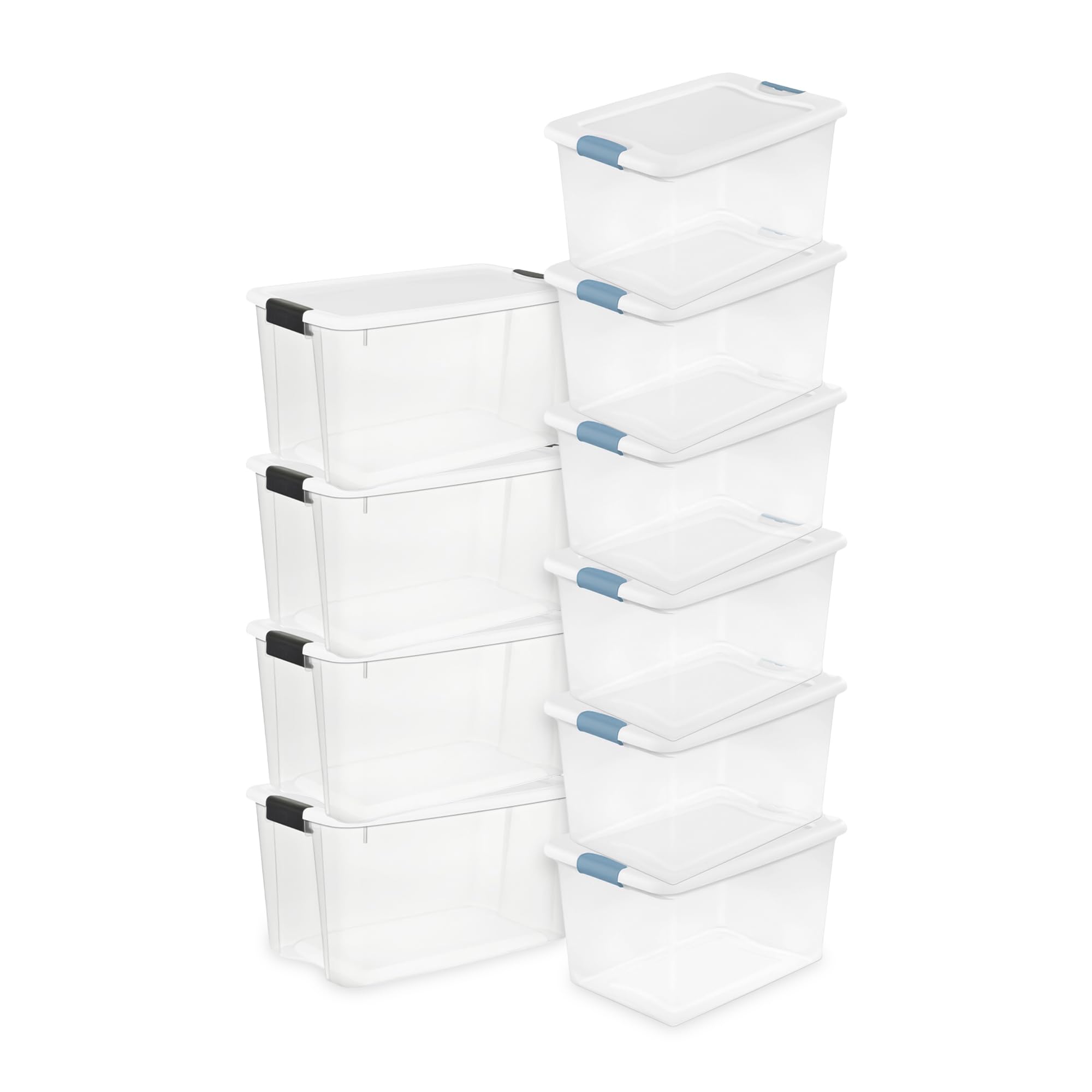 Amazon.com: Sterilite 4-Pack Ultra Latch Storage Boxes and 6