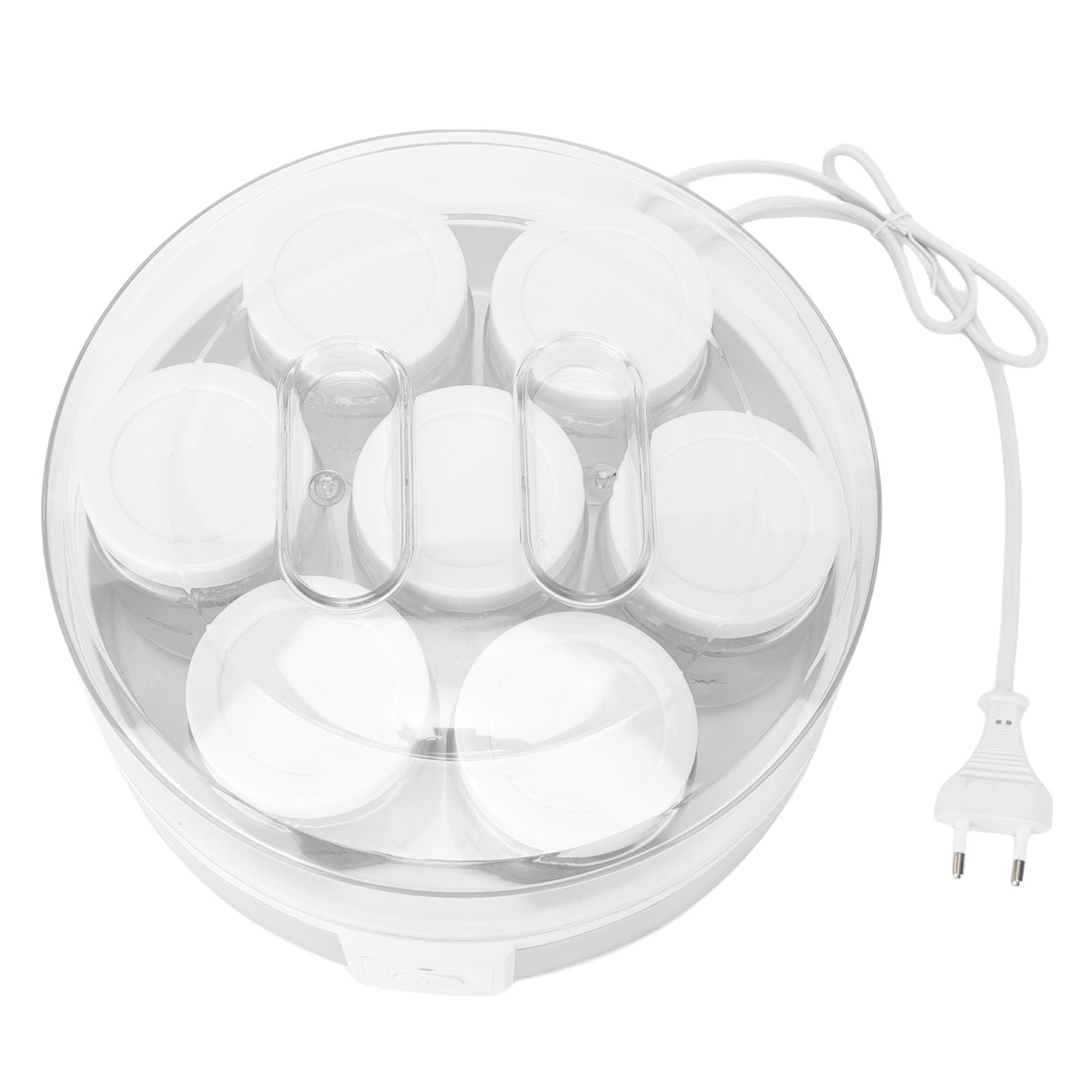 Haofy Yogurtera Eléctrica con Tarros de Vidrio, Máquina de Yogur Griego Casera de 20 W para Yogur Probiótico Orgánico, Aparato Multifuncional para Amantes del y Conscientes de la Salud