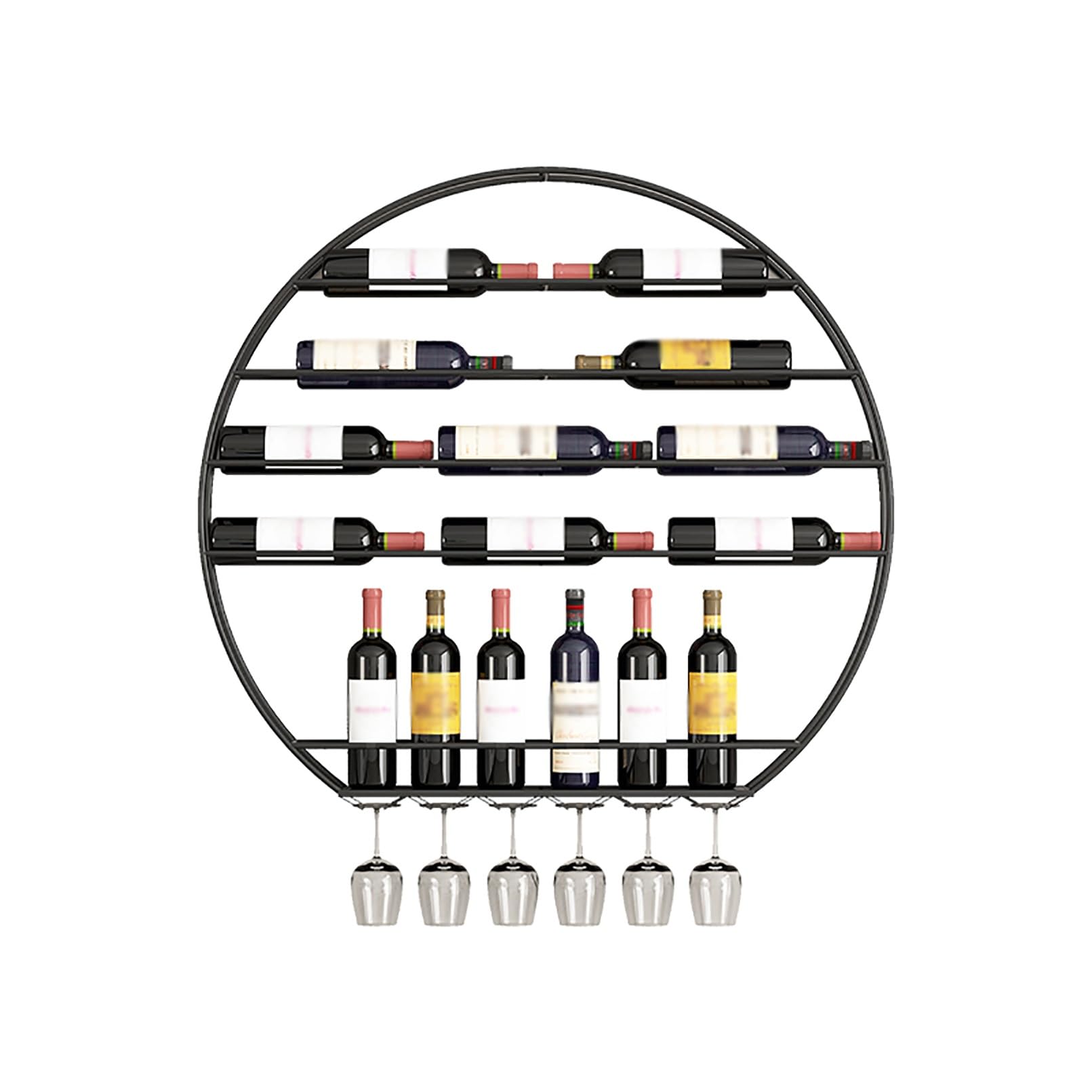 Casier à vin mural pour ranger vos bouteilles et verres sans encombrer le comptoir