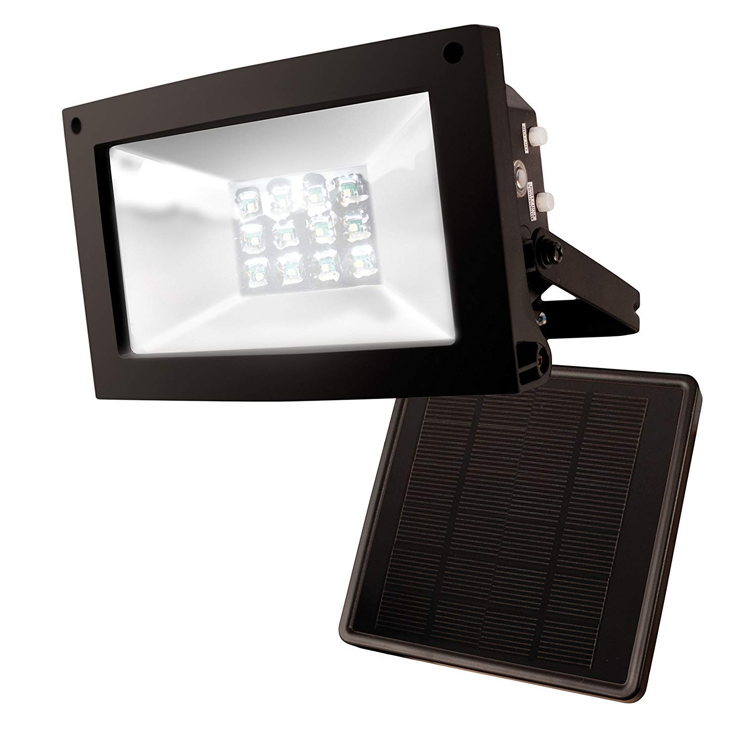 MAXSA Innovations 40330-RS Black Solar-Powered Flood Light