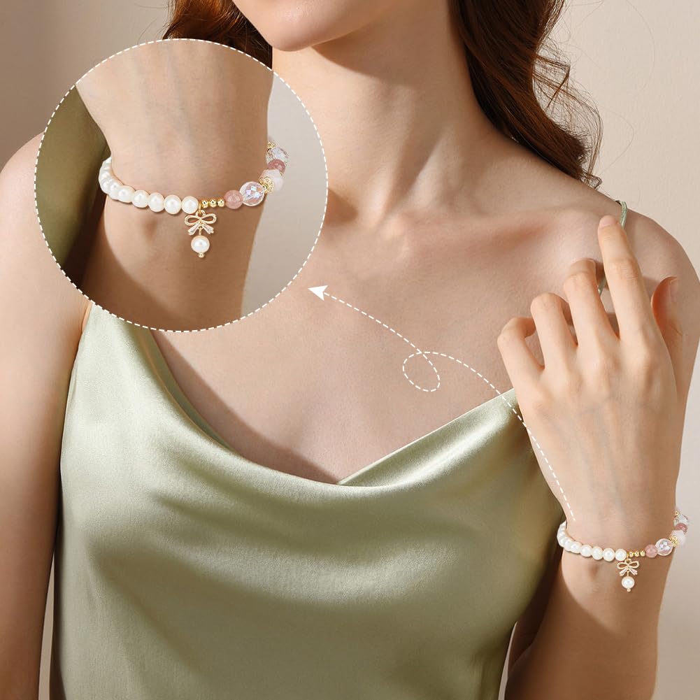 SUPERFINDINGS 16 breloques Nœud Papillon en Or 14 carats pour Bracelet Breloques en Zircone Cubique Connecteur de Pendentif pour Collier Boucles D'Oreilles Fabrication de Bijoux Décoration