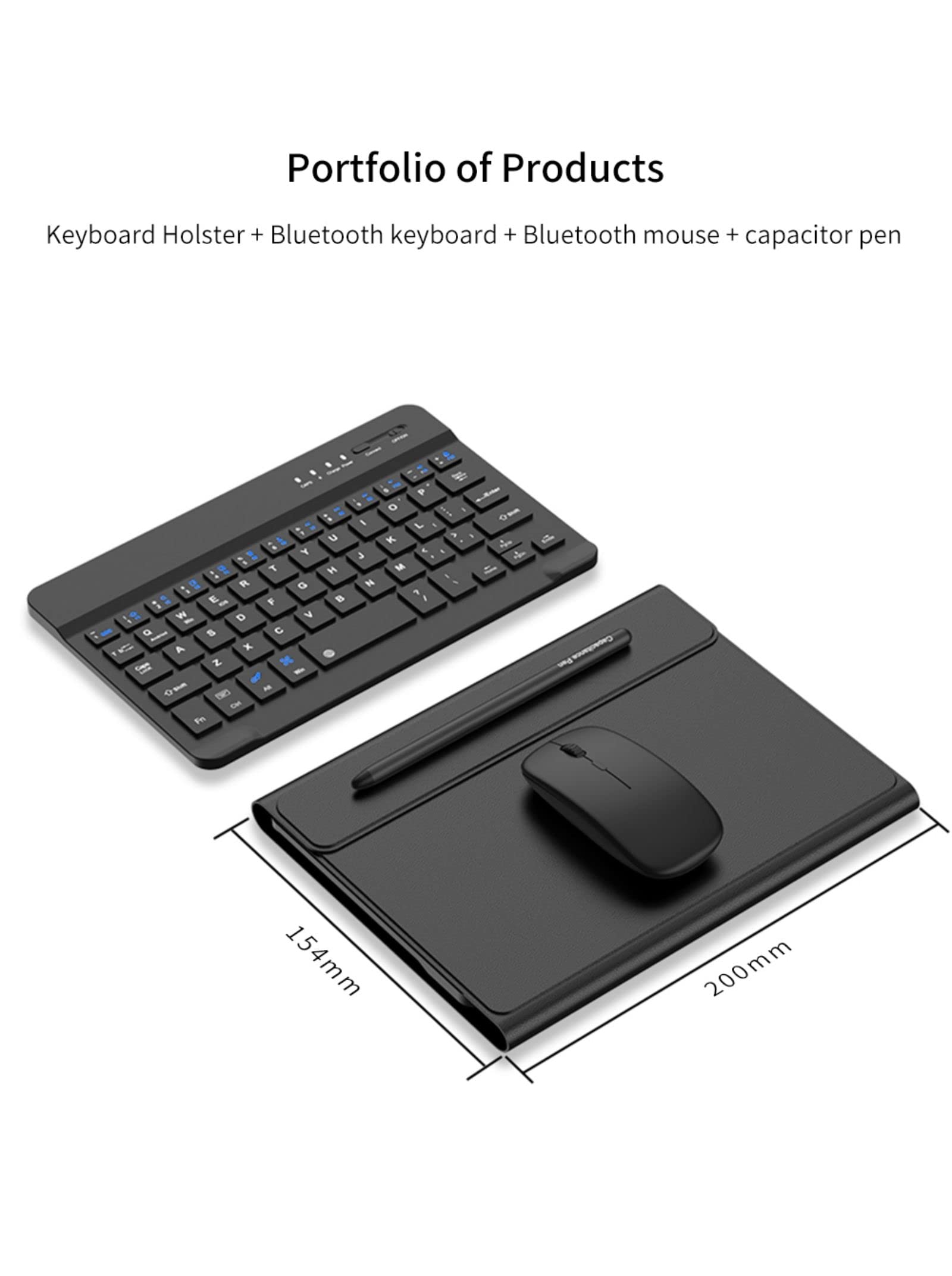 Etui Custodia do klawiatury Mate X5 + myszy + regulowany kąt odwrócenia Folio + długopis + gniazdo pióra, etui na klawiaturę do Huawei Mate X5(1)
