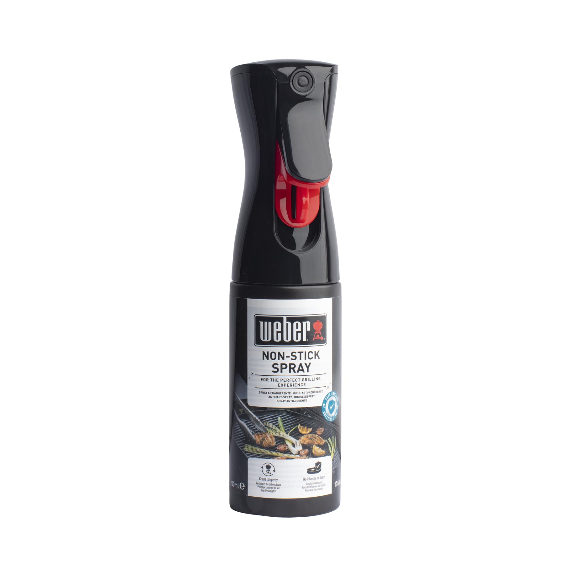 Weber Non-Stick Spray 200ml, Non-stick Spray for Grill Grates, Mist Spray with wide coverage, 100% made from natural ingredients, for greasing the Grill Grates (17685)