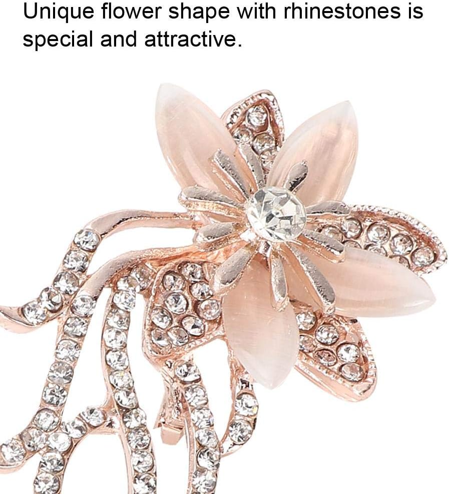 Women Brooch, Fashion Alloy Flower Elegant Rhinestones Pin Brooch for Clothes Dress Decoration Jewelry - Image 8