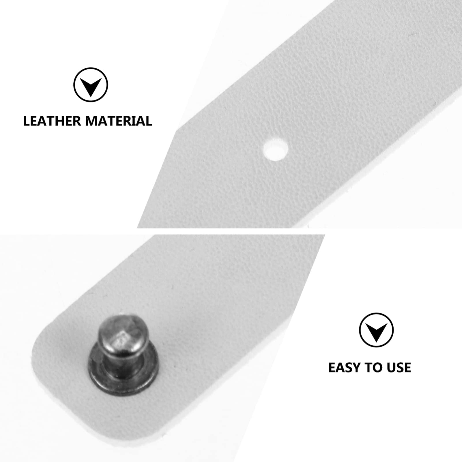 Mikikit Earphone Winder Leather Cable Straps Leather Cable Organizer Cable Straps with Snap Leather Cord Holder Cord Organizer: Usb USB Y Cable