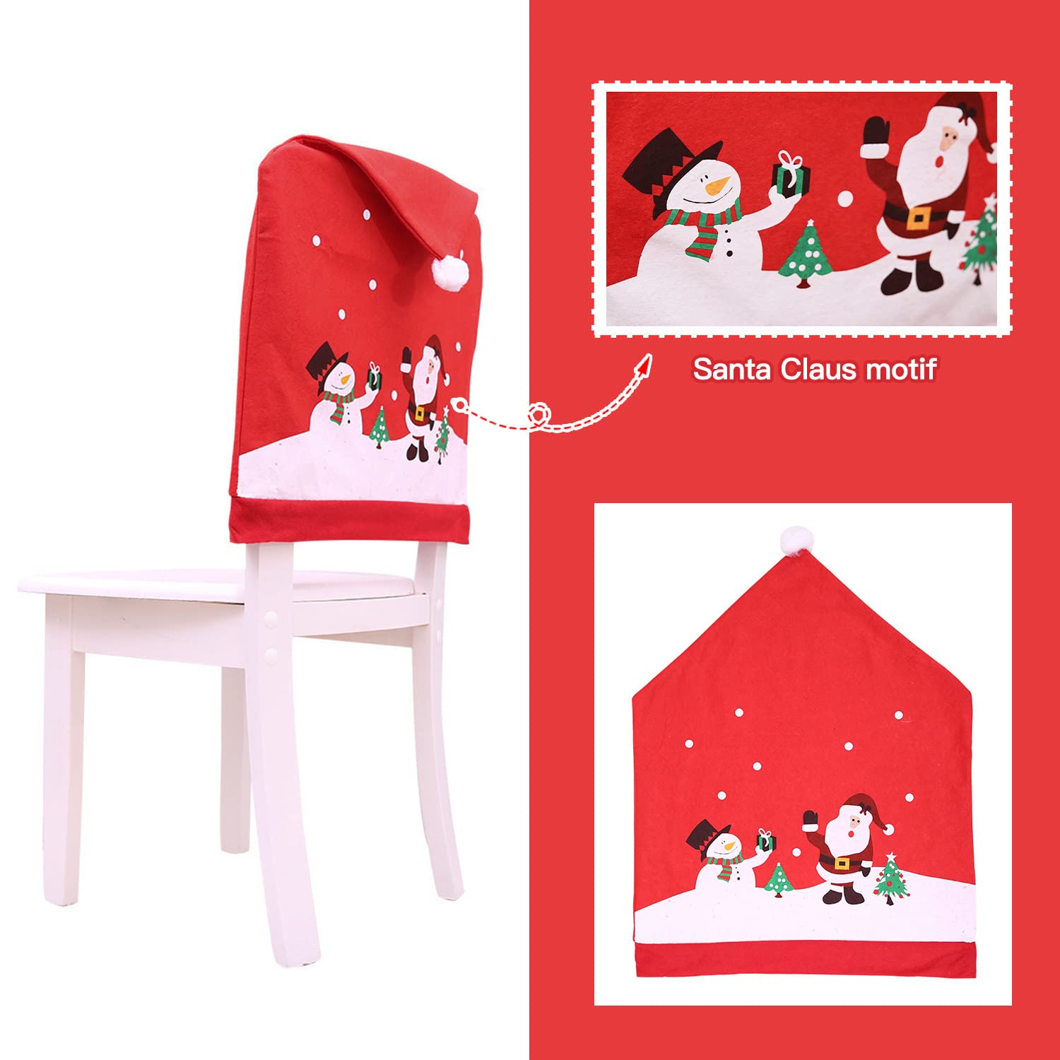 Housse De Chase Noël Mprmé Morf Sére Noël Elastque Stretch Couverture De Chase Extensble