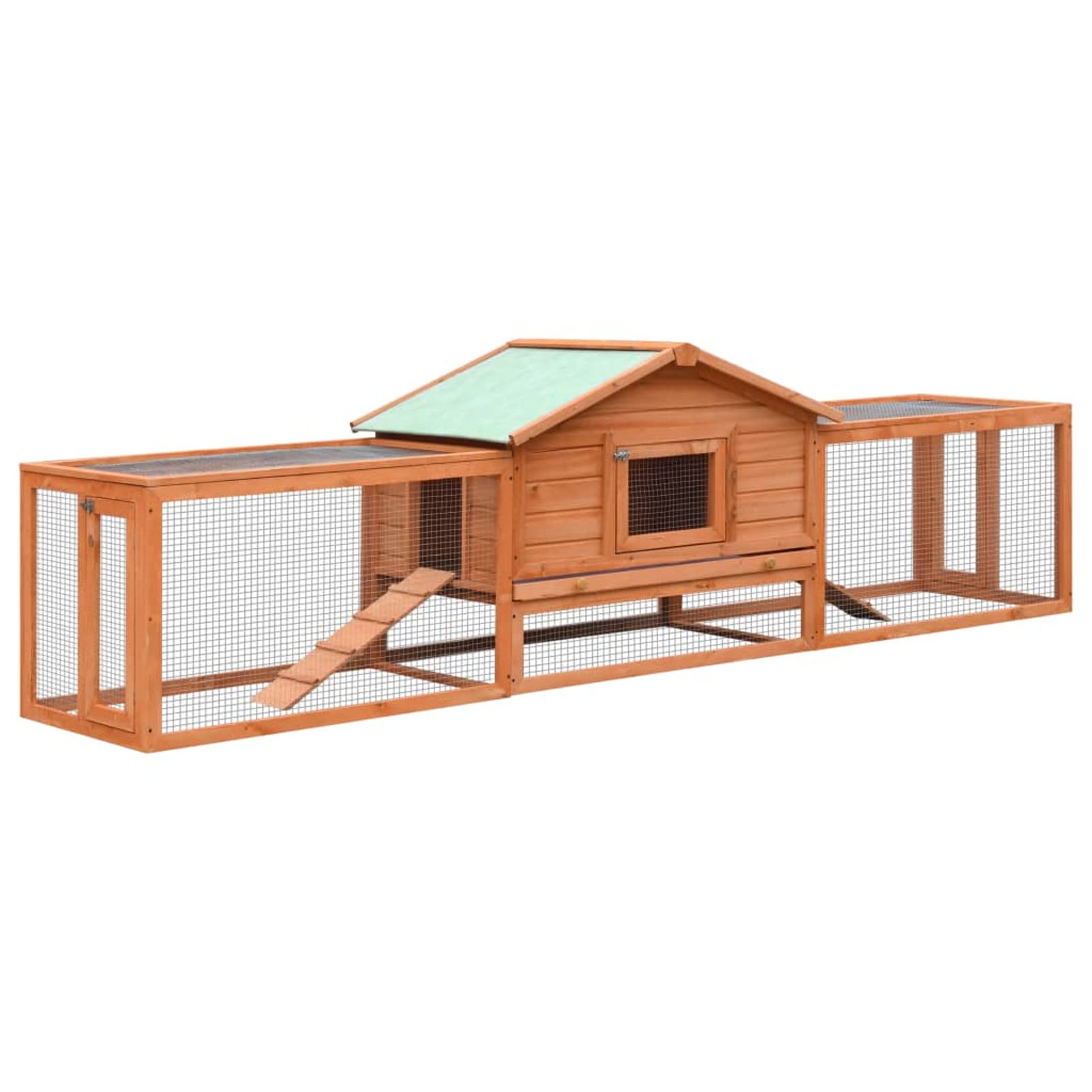 ARKEM Conejera Madera Maciza Pino y Abeto 310x70x87 cm Jaula Cobaya, Jaulas para Conejos, Jaula Hamster, Casa Conejo, Casita Conejo, Nido Conejo