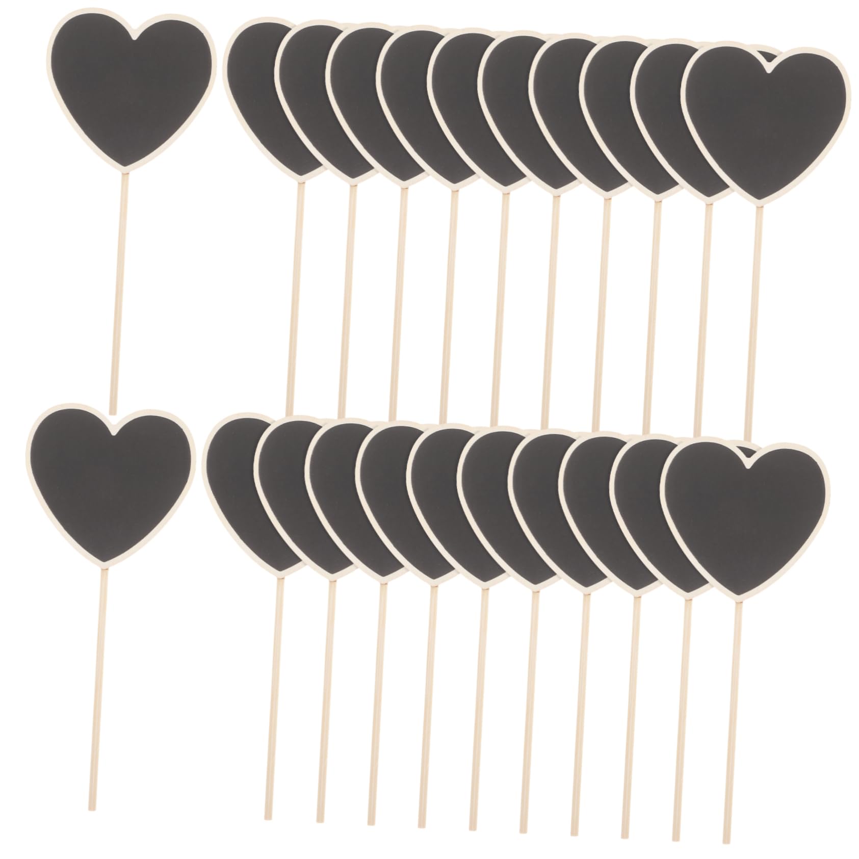 YARNOW 90pièces Étiquettes De Plantes Forme De Cœur De Marqueurs De Jardin Pour Classifier Vos Fleurs Et Plantes Accessoires De Décoration De Jardin Mariage