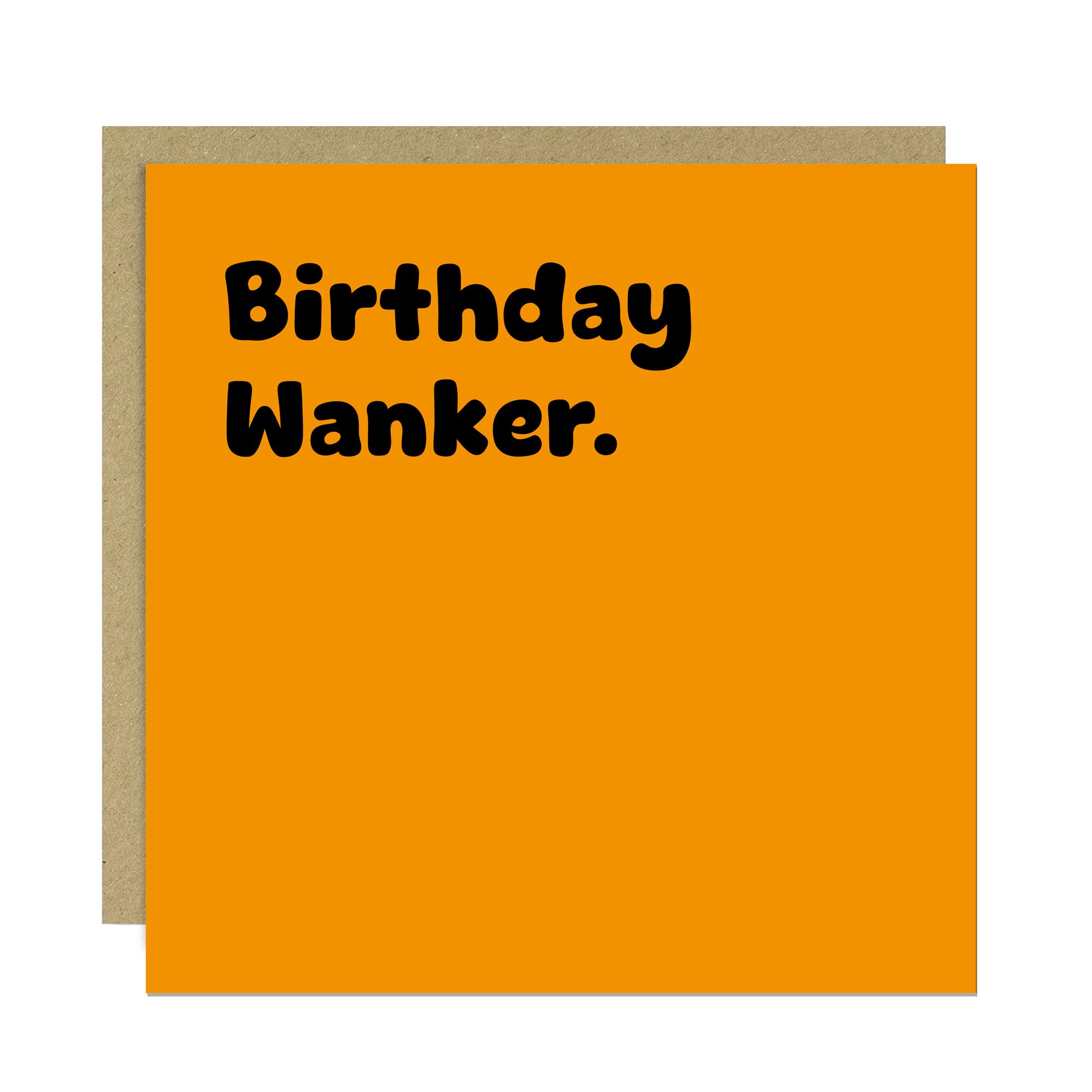 RED OCEAN Rude Birthday Card for Him, Rude Cards for Brother Dad Uncle Friend, Birthday Card for Men, Offensive Funny Card With Kraft Envelope