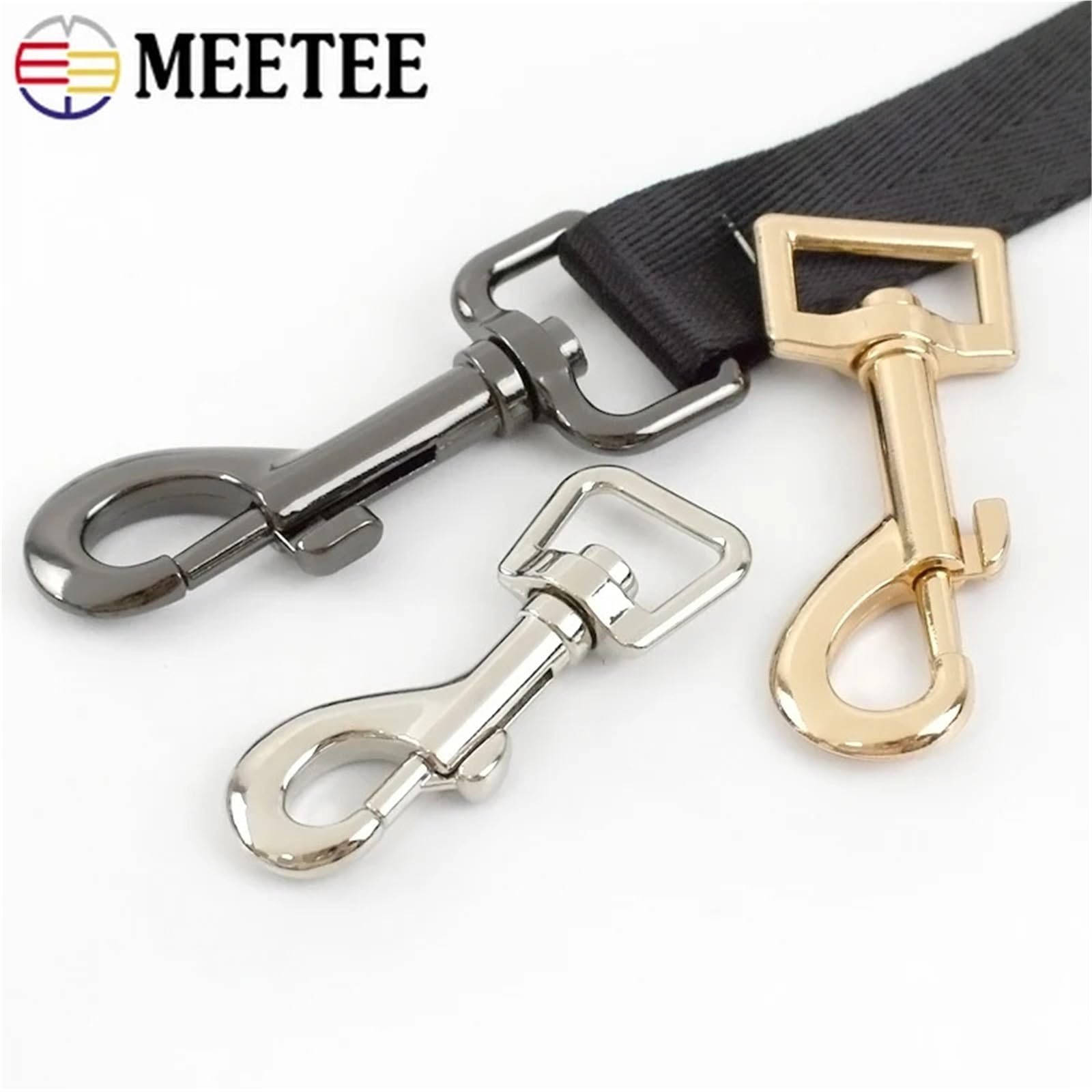 Ganchos De Metal Giratorio 5/10/20Pcs 15-25mm Metal Buckles For Straps Swivel Lobster Clasp Hooks Carabiner Snap Hook Dog Collar(Silver,15mm-20Pcs)