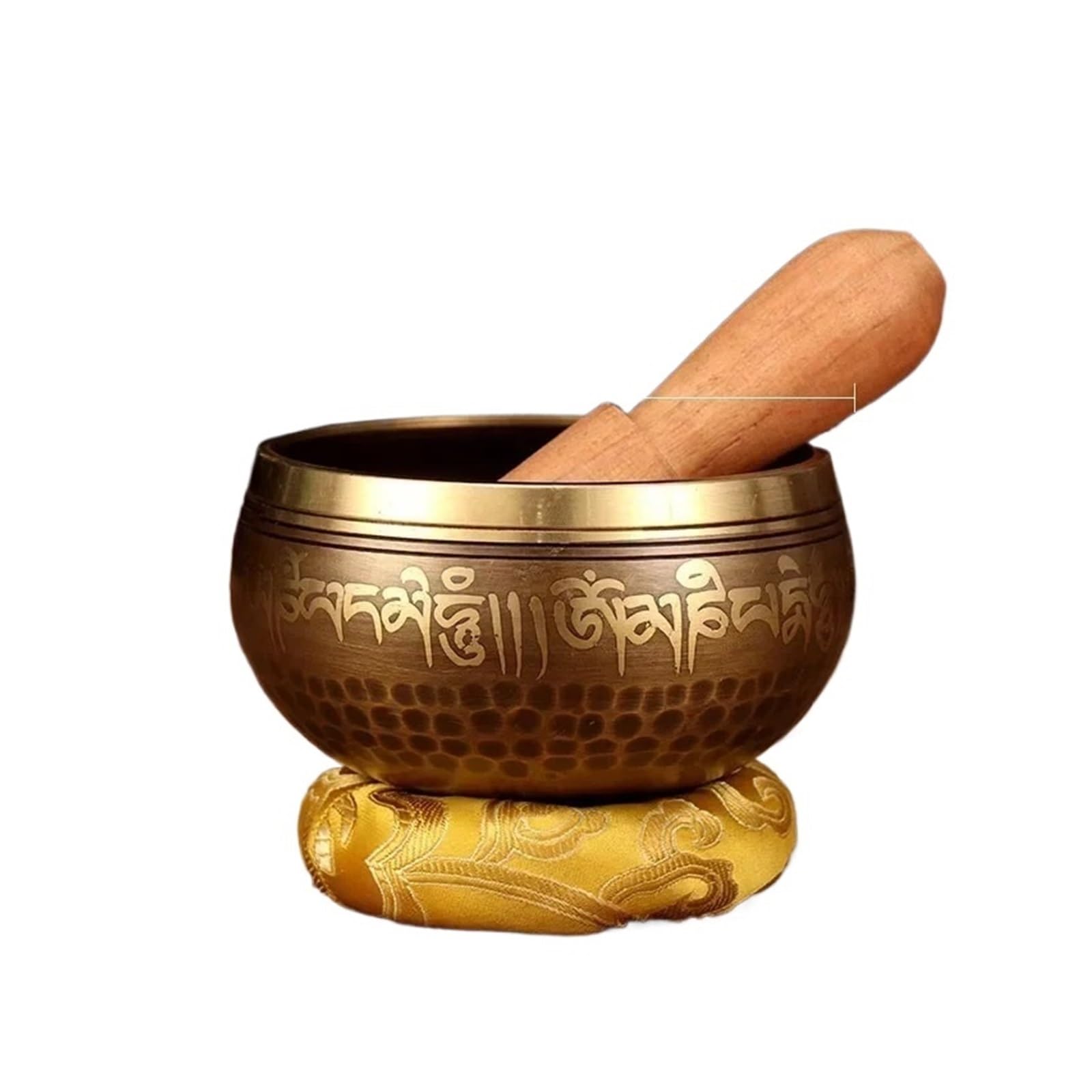 Klangschalen Klangschale Buddhistische Meditation Massage Yoga Chakra Klangschalen Klangheilungsinstrumente mit Zubehör(9.5cm)