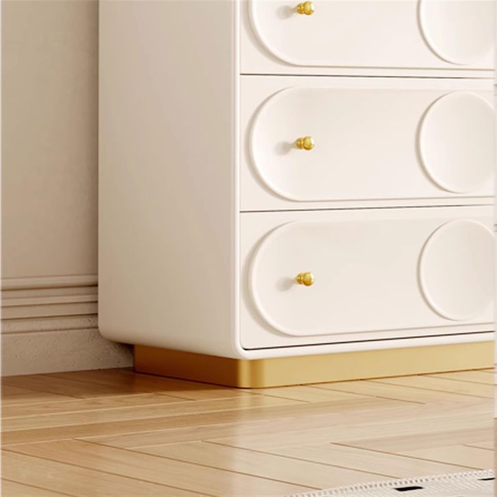 GRFIT Cómoda Cajonera Francesa con 5 cajones Dormitorio Tocador de Almacenamiento Cajones Altos de Madera Maciza Sala de Estar Gabinete de Entrada Gabinete de Almacenamiento Cajonera