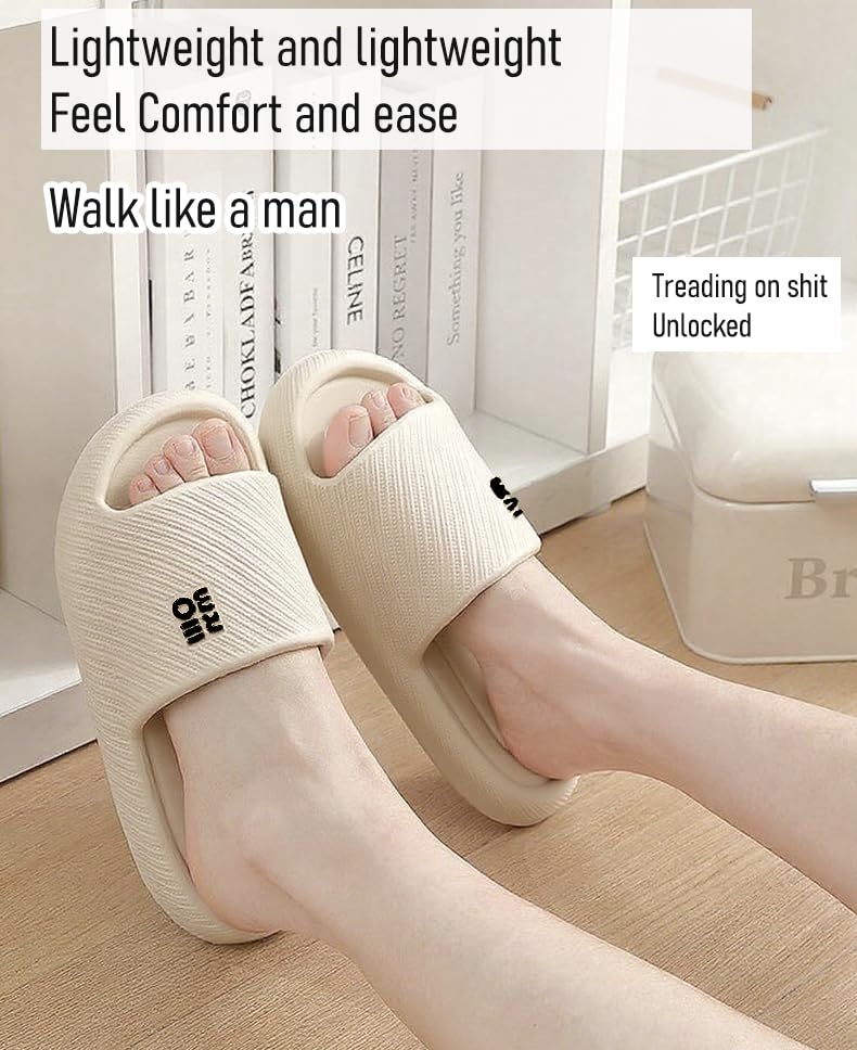 Bathroom Slippers for Men Women,Shower Shoes Thickened,Slippers Indoor Home Beach Non Slip Anti-Slip Quick Drying Pool Slides,White2