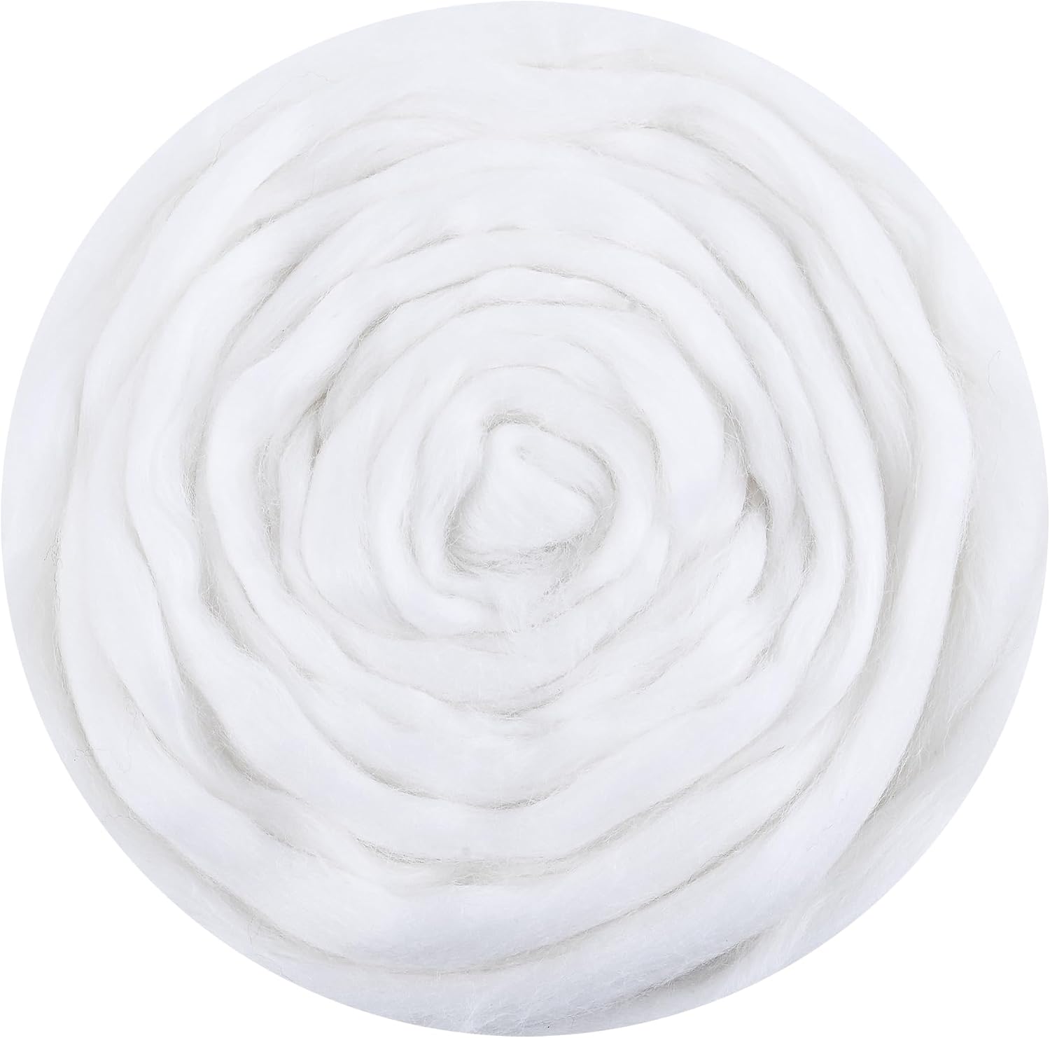 3.53oz Needle Felting Wool, 100% Pure Long-Fiber Wool top roving. Perfect for DIY Embroidery, Spinning, Wet Felting and Weaving Crafts, Also Suitable for Making Large-Scale Artworks