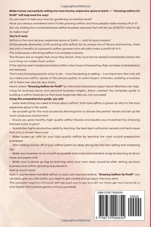 Miniatura 2 de Growing Saffron for Profit The Complete Guide to Building a Successful Saffron Business