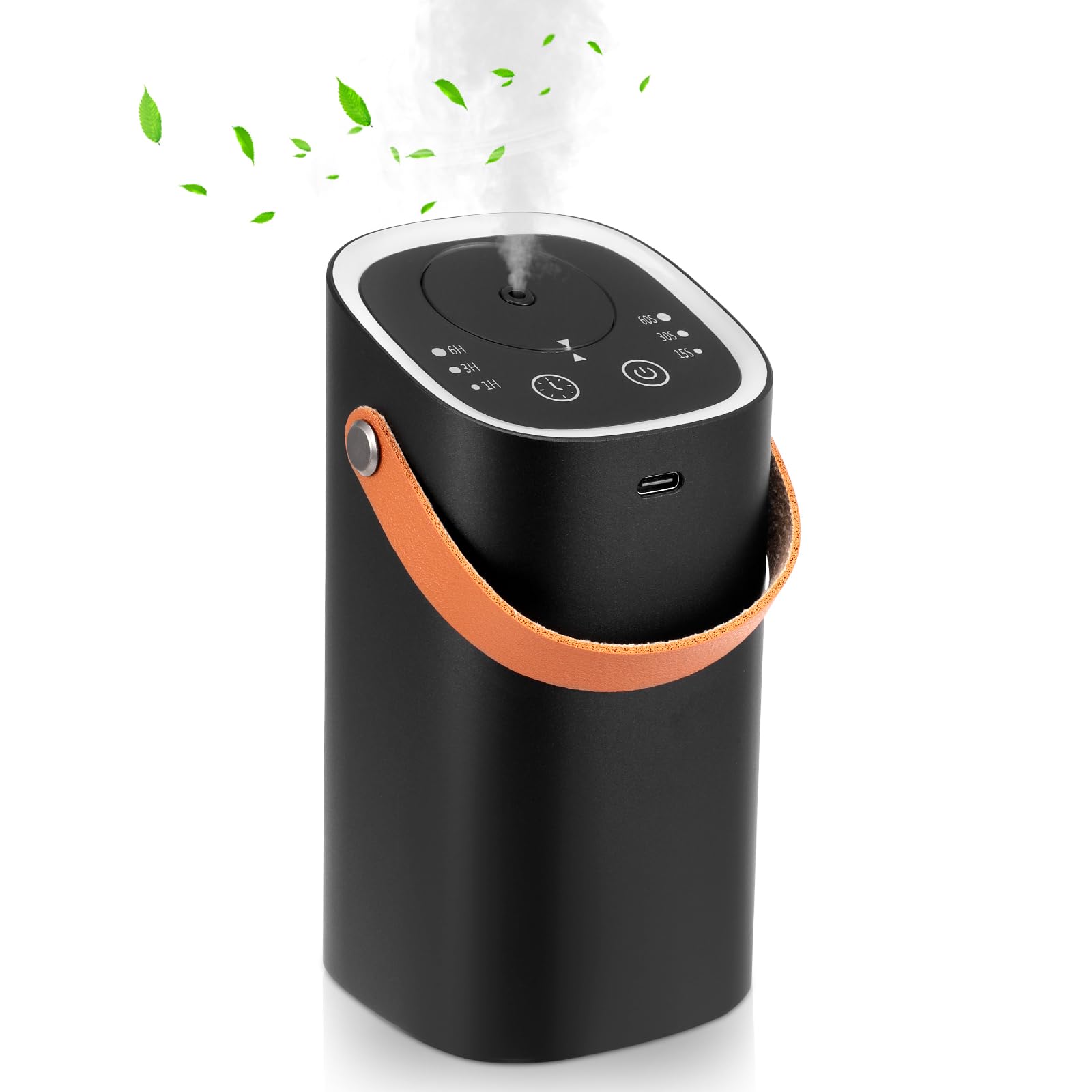 LINTRO - Waterless Portable Essential Oil Diffuser, Rechargeable USB Type-C, Aromatherapy 100% Pure Essential Oil Misting Diffuser For Car, Office, Bedroom, Spa