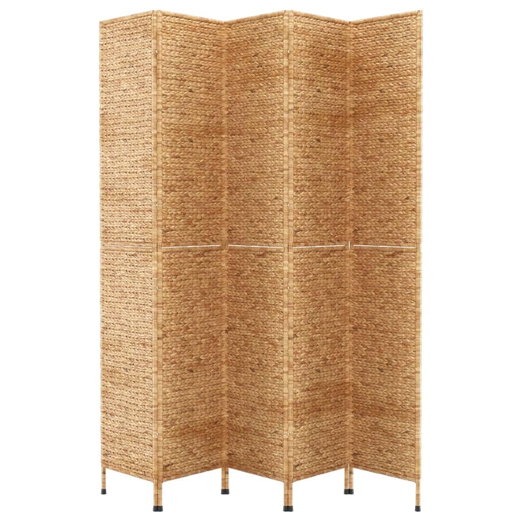 Paravento 5 pezzi 205x180 cm giacinto d'acqua divisorio