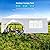 10x20 Party Tent, Outdoor Tents for Parties, White Wedding Tent, Event Tent, Large Canopy Tent with 6 Removable Sidewalls, Big Gazebo Tent for Backyard, Garden