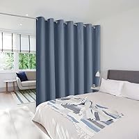 Vista 46 de NICETOWN Cortina opaca divisora para habitación y privacidad, persiana vertical para puerta corrediza, cortinas de ventana con protección solar