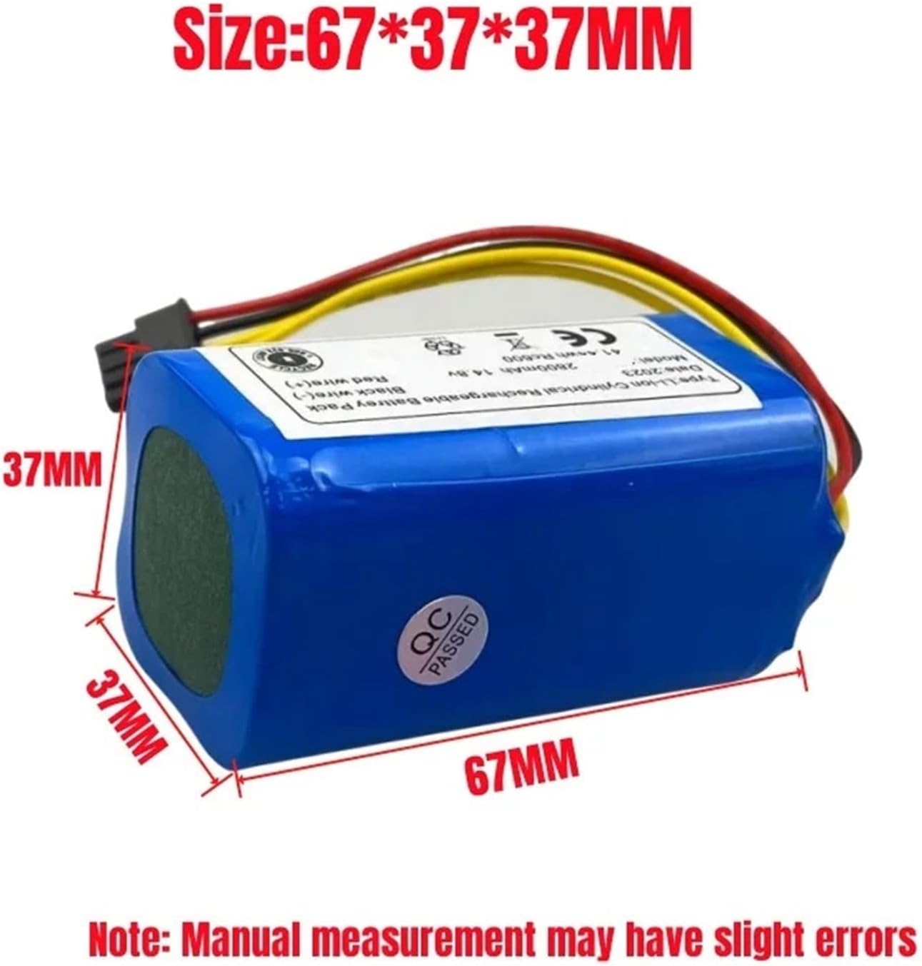 Li-lon Battery 14.4 V 2800mAh,Compatible For Conga, 1290 1390 1490 1590，Compatible For GenioDeluxe，370，Compatible For GutrendEcho，520 Vacuum Cleaner