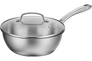 Cuisinart 3 Qt Saucepan with Lid - Durable & Versatile, Stainless Steel...