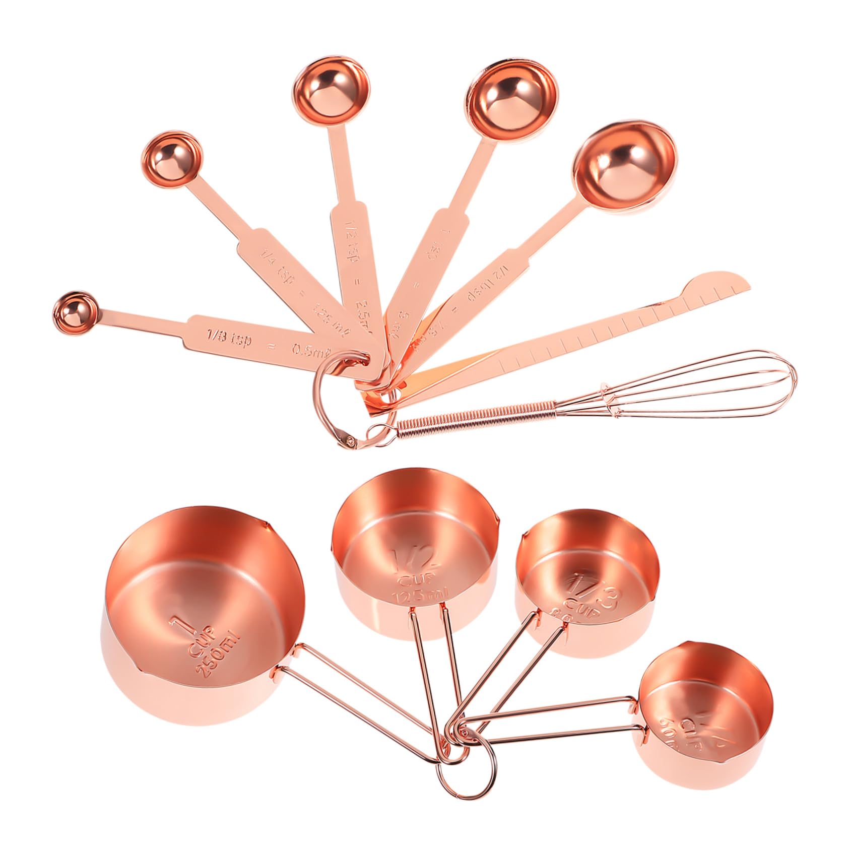 Alipis Tasses À Mesurer Pour La Pâtisserie Lot De 4 Tasses À Mesurer Et 7 Cuillères À Mesurer Ustensiles De Cuisine Avec Agitateur