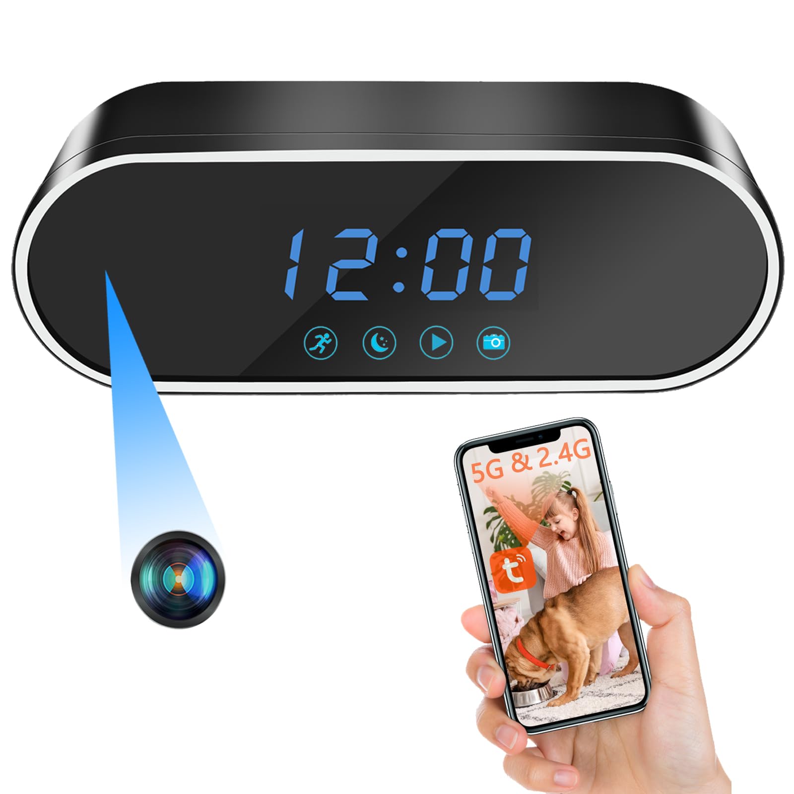 Micro Telecamera Spia wifi Camera IP Nascosta Spy Cam HD Wireless