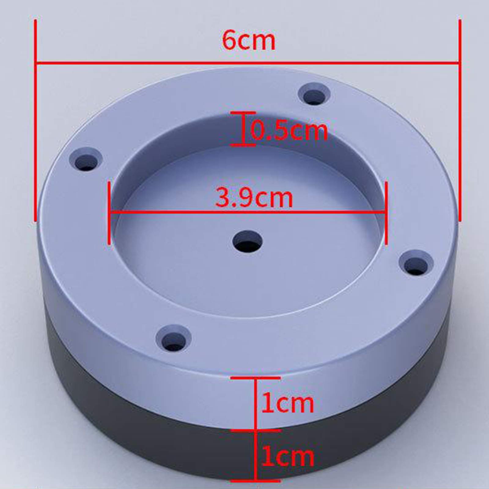 5 set di 4 piedini per lavatrice, anti-vibrazioni, 1 cm
